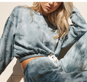 Women <b>Tie</b> Dye Hooded Tracksuit Set Full Length Sweatpants With Side Pockets Casual Spring Wear Drawstring Closure - Product Image 6