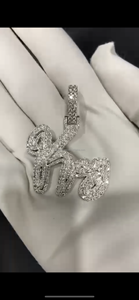 RB Gems Customized KING Cut Diamond Charm Pendants VVS Moissanite Hip Hop Link <b>Chain</b> Rose Gold White Gold Unisex - Product Image 2