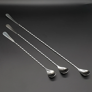 Cuchara de Barra de Acero Inoxidable con Punta de Tenedor, Herramienta para Café Espresso, Cuchara para Remover - Product Image 2