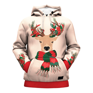 Best Selling New Design Winter <b>Christmas</b> Solid Pocket <b>Hoodies</b> Men's Sweatshirts Custom Blank Silk Screen Printing Heavy Fleece - Product Image 1