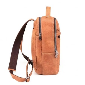 Large Capacity <b>Waterproof</b> Leather <b>Backpack</b> Vintage Anti-Theft Laptop Bag for Business Trip Rucksack LBP-0441 - Product Image 5