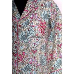 Vestido Largo Informal de Verano para Mujer, Estampado Floral Ecológico, Mangas Coreanas, Estampado a Mano, Cuello en V, Talla Grande - Product Image 3