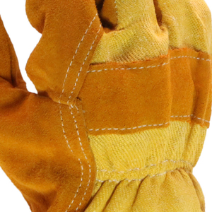 Gants de travail professionnels en cuir de vachette de qualité A, prix de gros, gants de sécurité pour travaux industriels et de construction - Product Image 6