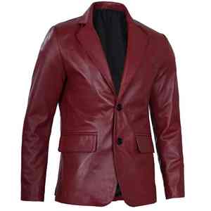 Blazer en cuir pour homme, nouveau style, design tendance, col en V, simple boutonnage, personnalisable, respirant, très vendu, de qualité supérieure - Product Image 3