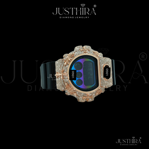 Reloj de Moda HipHop con Incrustaciones de Diamantes, Reloj Digital de Lujo con Correa de Goma, Reloj de Alta Gama con Diamantes, Reloj de Moda - Product Image 2