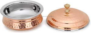 Casserole en cuivre écologique de style américain avec couvercle pour cuisinière à gaz - Product Image 5
