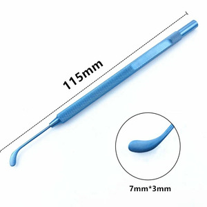 Spatule pour épithélium corneal en acier JAMSO INDUSTRIES JI-3321, instrument chirurgical ophtalmique manuel, ISO13485 CE Classe I - Product Image 6