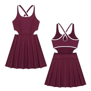 Tenue de tennis, vêtements de sport, mini-jupe de tennis, robe de netball pas chère à séchage rapide pour femmes, uniforme de tennis, service OEM personnalisé - Product Image 1