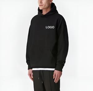 Ensemble de survêtement polaire rose pour homme avec sweat à capuche et pantalon de jogging, style streetwear décontracté, coupe ample, pour l'hiver, logo personnalisé, vente en gros - Product Image 3