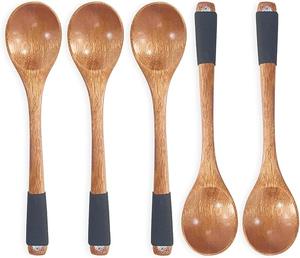 Natural Wooden Tea Spoon Handmade Eco-Friendly Customized Logo Coffee Tea Sugar Scoop Food <b>Safe</b> Kitchen <b>Tool</b> for Party Use - Product Image 1