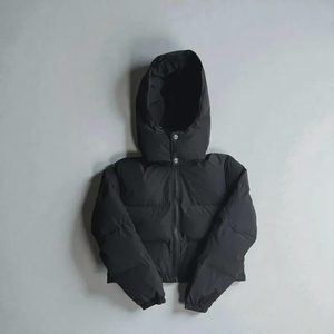 Veste matelassée confortable pour femmes, veste d'hiver à fermeture éclair intégrale, vêtement d'extérieur superposé pour un usage quotidien - Product Image 1