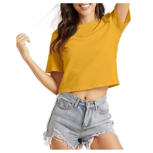 T-shirt court pour femme en gros – Vêtements de sport personnalisés en tissu de haute qualité – Tenue de gym confortable et élégante - Product Image 5