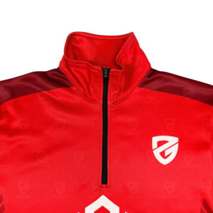 OEM Winter Men's Hooded <b>Patchwork</b> Design 100% Cotton Waterproof Breathable Anti-Bacterial Quick Dry Quarter-Zip Fleece <b>Jacket</b> - Product Image 3
