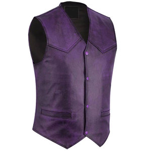 Chaleco de Cuero para Hombre, Prenda Exterior sin Mangas, Elegante, Diseñado para Uso Casual, Estilo Moderno, Cómodo - Product Image 1