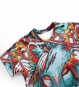 เสื้อยืดกีฬาผู้ชายสั่งทำพิเศษ พิมพ์ลายเต็มตัว ด้วยเทคนิค Sublimation ออกแบบโลโก้ตามต้องการ ผ้าฝ้าย 100% รับสั่งพิมพ์เสื้อยืด - Product Image 3