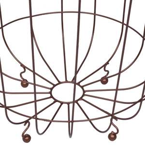 Tavolino da caffè in MDF bianco e oro con struttura in metallo, 15,7 pollici di diametro - Product Image 6