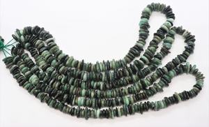 Cuentas de Esmeralda Natural AAA en Forma de Pepita Lisa y Sombreada de 7-8 MM, Cuentas de Esmeralda Natural Sombreada en Forma de Pepita de 16 Pulgadas para Joyería - Product Image 6