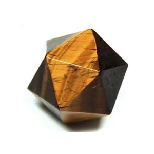 Cubo de whisky tallado en piedra de ojo de tigre de alta calidad, piedra natural de icosaedro, cristal curativo de reiki, piedra preciosa. - Product Image 4
