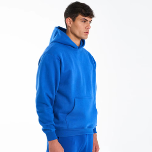 Sweat-shirts d'hiver pour hommes à séchage rapide et respirants, 100% coton molletonné, pull décontracté avec poche, service OEM - Product Image 2