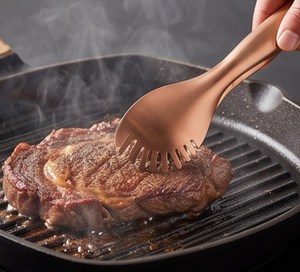 ช้อนเสิร์ฟพาสต้าสแตนเลสสตีลสีโรสโกลด์ขัดเงาคุณภาพพรีเมียม - Product Image 3