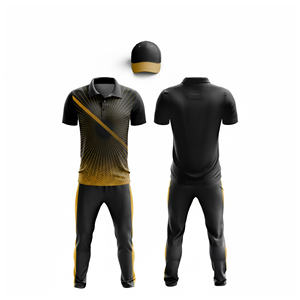 Tenue d'équipe de cricket personnalisée par sublimation couleur |   Tenue complète d'équipe de cricket pour hommes, femmes et jeunes : polo et pantalon - Product Image 6
