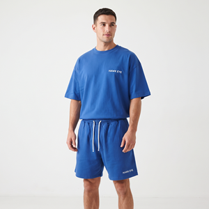 Nouvel ensemble de survêtement 2 pièces pour homme, collection été, coupe ample, avec t-shirt à manches courtes et short de jogging, personnalisable avec logo – Vente chaude - Product Image 5