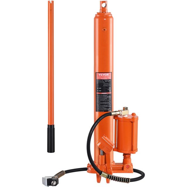 8 Ton Hydraulic Bottle Jack With Long Ram And Engine Hoist Cylinder For Car Lifting Model D0100H53576