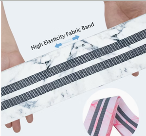 Bandas de Resistencia Ligeras con Patrón de Mármol para Cadera, Bandas de Tela para Yoga, Gimnasio y Ejercicios de Glúteos (Logotipo Personalizado Disponible) - Product Image 2