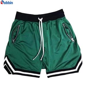 Pantalones Cortos Deportivos Cómodos para Hombre, Personalizados con Estampado Frontal, de Malla de Poliéster de Color Sólido, Ecológicos y de Secado Rápido - Product Image 4