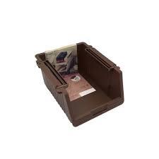Inomata Organizzatore per la casa e l'organizzazione a 2 livelli marrone basso - Product Image 1