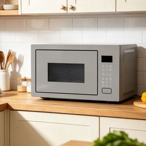 Four à <span class=keywords><strong>micro</strong></span>-ondes encastrable <span class=keywords><strong>gris</strong></span> moderne 27L avec commande tactile, fonction <span class=keywords><strong>grill</strong></span> et dégivrage pour cuisine de luxe - Product Image 5