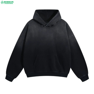 Sweat à capuche vintage en coton de qualité supérieure, style streetwear, imprimé anime DTG, doublure polaire, écologique, pour homme, hiver - Product Image 1