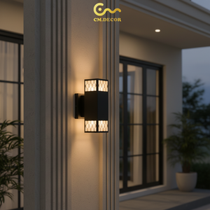 Applique murale LED 25 cm en acier inoxydable (3500K Blanc Chaud) avec commande tactile, 300 lm, pour salon, chambre, couloir, style moderne/japonais, Vietnam - Product Image 1