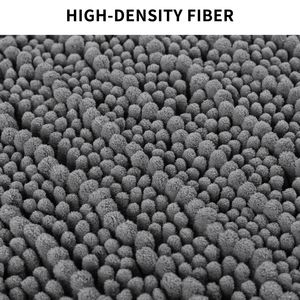 Tapis de bain en chenille extra doux 50'' x 80'', antidérapant, en microfibre, à poils longs, pour salle de bain, lavable en machine et séchable, accessoire de douche absorbant - Product Image 2