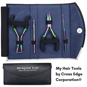 Compact Surgical Grade Stainless Steel <b>Hair</b> Extension <b>Tools</b> Set Micro Ring Bead Opening <b>Removal</b> Plier Loop Threader Hook <b>Tool</b> - Product Image 6