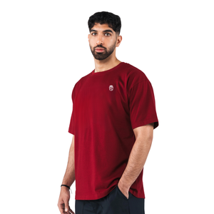 Chemise à manches courtes rouge pour homme, coton premium confortable, vêtements décontractés tendance, chemise de sport élégante, vêtements de sport en gros - Product Image 2