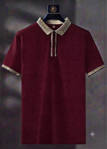 เสื้อยืดลำลองแฟชั่นสุดหรูสำหรับผู้ชาย เนื้อผ้านุ่ม ระบายอากาศได้ดี ทรงปกติ เหมาะสำหรับฤดูร้อน ผลิตจากผ้าฝ้ายหวีคุณภาพสูง - Product Image 3