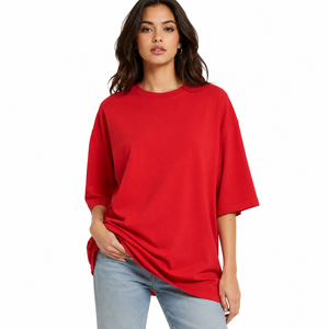 T-shirts Oversize Femme en Coton Jersey Respirant – Vêtements d'Été Décontractés et Tendance – Prix de Gros - Product Image 6