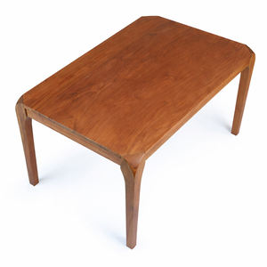 โต๊ะอาหารไม้สักแท้ทรงสี่เหลี่ยม ดีไซน์ทันสมัย เรียบหรู แข็งแรง ทนทาน เหมาะสำหรับบ้านและร้านอาหาร ชุด 4 ที่นั่ง - Product Image 4