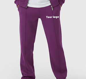 Pantalon de survêtement vintage pour homme, écologique, respirant, délavé à l'acide, taille élastique, poches latérales, décontracté, tricoté, poids moyen, jambe droite - Product Image 4