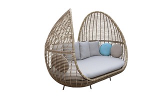 Juego de Muebles de Exterior Modernos Más Vendidos en 2025, Tumbona de Jardín con Marco de Aluminio y Mimbre, Tumbona para Hoteles y Villas - Product Image 2