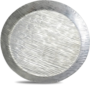 Assiette ronde en aluminium réutilisable pour fêtes, décoration intérieure, présentation sûre, artisanat, plat de service en aluminium - Product Image 6