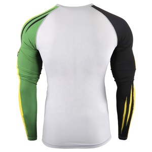 Wholesale Spandex Custom Print Rash Guard Men Wear Sublimation Breathable Quick Dry High Quality Sportswear Unisex Rash Guard - Product Image 6
