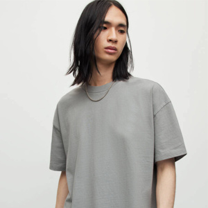 Camiseta de Manga Corta Extra Grande de Algodón Tejido para Hombre, Impresión de Logotipo Personalizado, Transpirable, Ligera, de Alta Calidad, Impresión Serigráfica - Product Image 3