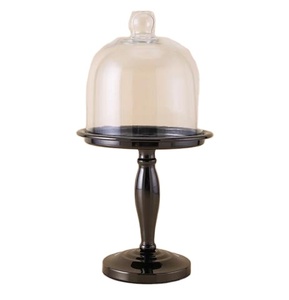 Premium Quality Stainless Steel Silver Color <b>Cake</b> <b>Server</b> With Glass Dome Finest Quality Chocolates Stand With Dome <b>Cake</b> Stand - Product Image 1