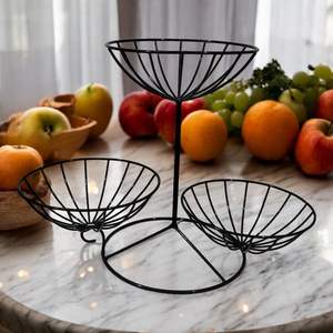 Panier à fruits en métal polyvalent, adapté aux cuisines, aux salles à manger ou aux tables de service, à usage décoratif - Product Image 4