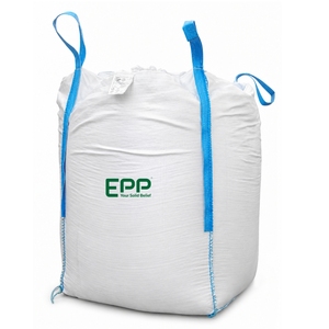 Sac Big Bag FIBC en PP tissé à fond plat pour le transport de 1000 kg, 1 tonne, 2 tonnes, type Vietnam Skirt Cover, pour charges lourdes, sacs superbes, sacs en vrac, sacs jumbo - Product Image 1
