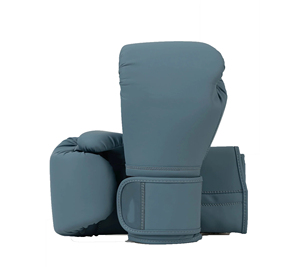 Wholesale Blue PU Leather Boxing Training Gloves With <b>Velcro</b> Wrist <b>Strap</b> For Adults Premium quality - Product Image 2