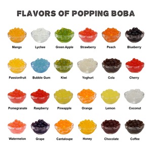 Sẵn sàng để ăn mâm xôi hương vị trái cây popping bóng <span class=keywords><strong>3</strong></span>.2kg BOBA/bong bóng trà sữa đứng đầu đóng gói trong chai - Product Image 6