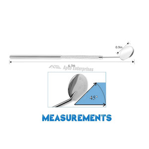 Dental Mirror #5 6.5" Handle Manual High Quality CE Certified Professional Dentist <b>Tool</b> for <b>Teeth</b> <b>Cleaning</b> Oral Inspection - Product Image 6